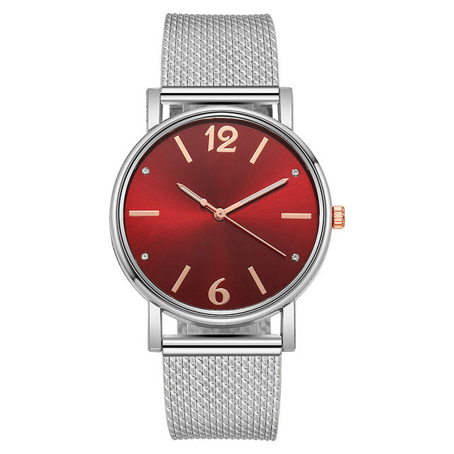 Nowe zegarki damskie Mesh z prostym kwarcowym mechanizmem na rękę - Wianko - 1