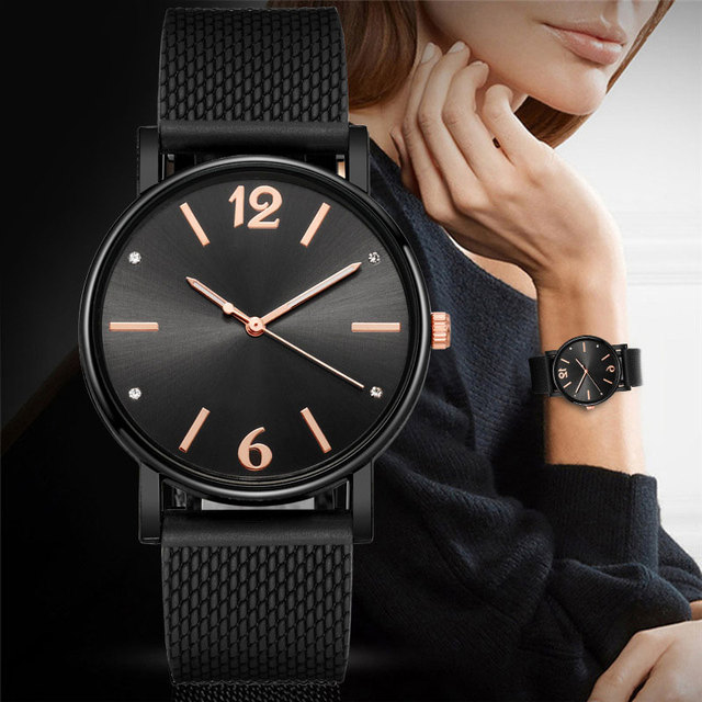 Nowe zegarki damskie Mesh z prostym kwarcowym mechanizmem na rękę - Wianko - 16