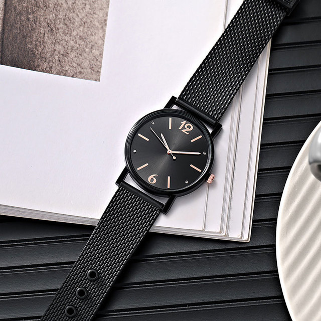 Nowe zegarki damskie Mesh z prostym kwarcowym mechanizmem na rękę - Wianko - 15