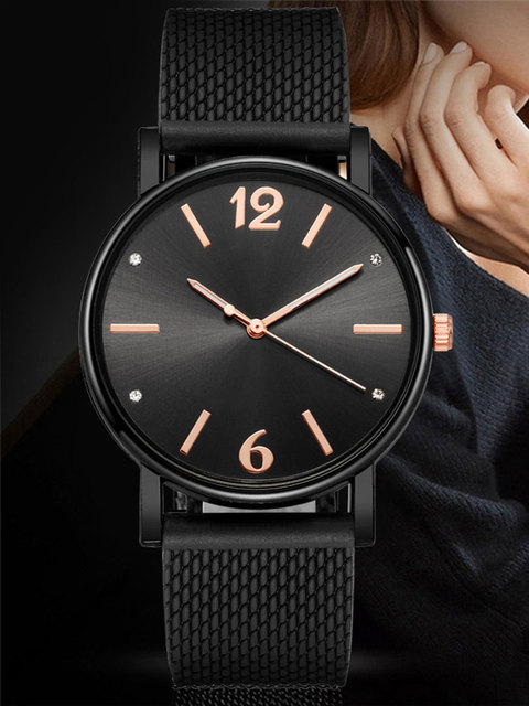 Nowe zegarki damskie Mesh z prostym kwarcowym mechanizmem na rękę - Wianko - 11