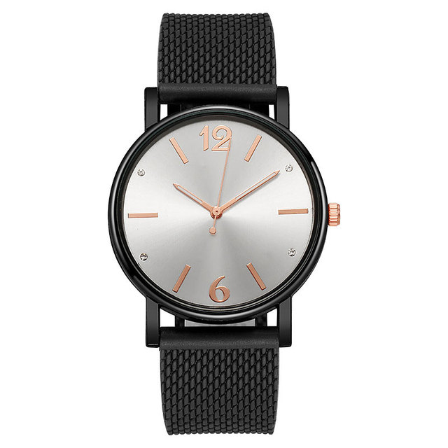 Nowe zegarki damskie Mesh z prostym kwarcowym mechanizmem na rękę - Wianko - 9
