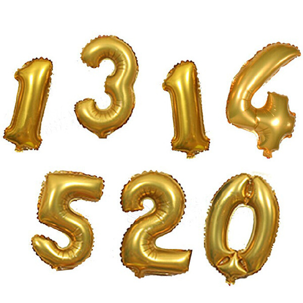 100 sztuk balonów z folią w kształcie liczby 40 cali, złote/srebrne, idealne do dekoracji urodzinowych i wesel - Wianko - 3