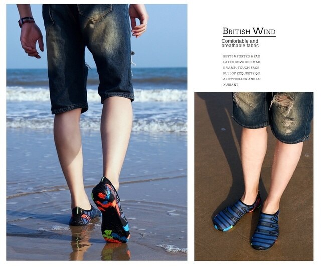 Buty do sportów wodnych Hot Men Barefoot - idealne na plażę, wędkarstwo, nurkowanie i inne sporty wodne. Szybkoschnące, damskie buty do wody, jogi i fitnessu - Wianko - 39