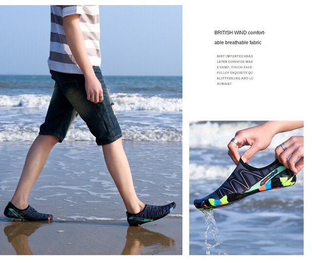 Buty do sportów wodnych Hot Men Barefoot - idealne na plażę, wędkarstwo, nurkowanie i inne sporty wodne. Szybkoschnące, damskie buty do wody, jogi i fitnessu - Wianko - 35