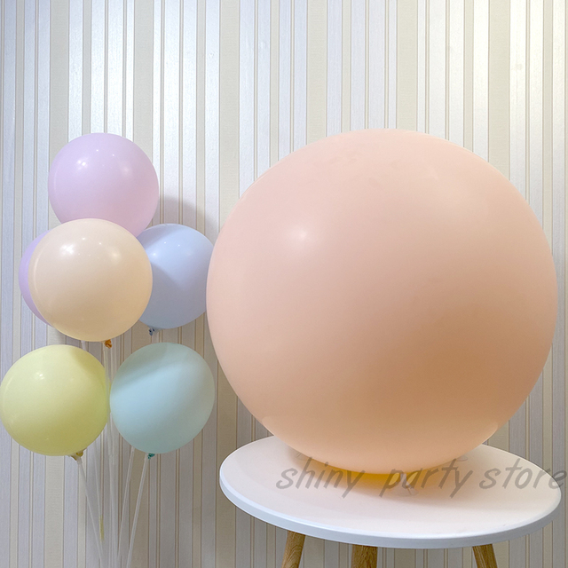 Duże balony lateksowe Macaron 5-36 cali - dekoracje balonowe na urodziny i bociankowe w pastelowych kolorach - Wianko - 9