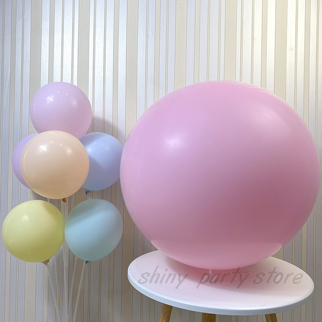 Duże balony lateksowe Macaron 5-36 cali - dekoracje balonowe na urodziny i bociankowe w pastelowych kolorach - Wianko - 7