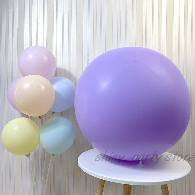 Duże balony lateksowe Macaron 5-36 cali - dekoracje balonowe na urodziny i bociankowe w pastelowych kolorach - Wianko - 5