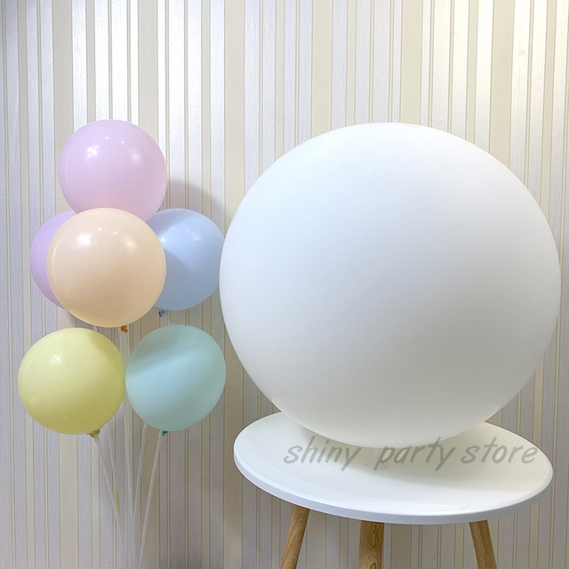 Duże balony lateksowe Macaron 5-36 cali - dekoracje balonowe na urodziny i bociankowe w pastelowych kolorach - Wianko - 4
