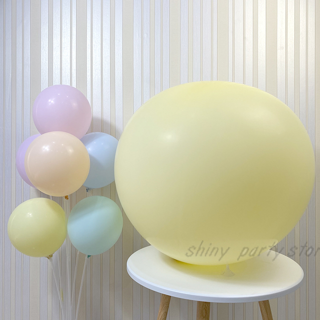Duże balony lateksowe Macaron 5-36 cali - dekoracje balonowe na urodziny i bociankowe w pastelowych kolorach - Wianko - 6