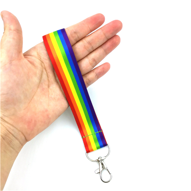 Futerał na kartę kredytową Homoseksualizm tęczy - breloczek na klucze - Wianko - 4