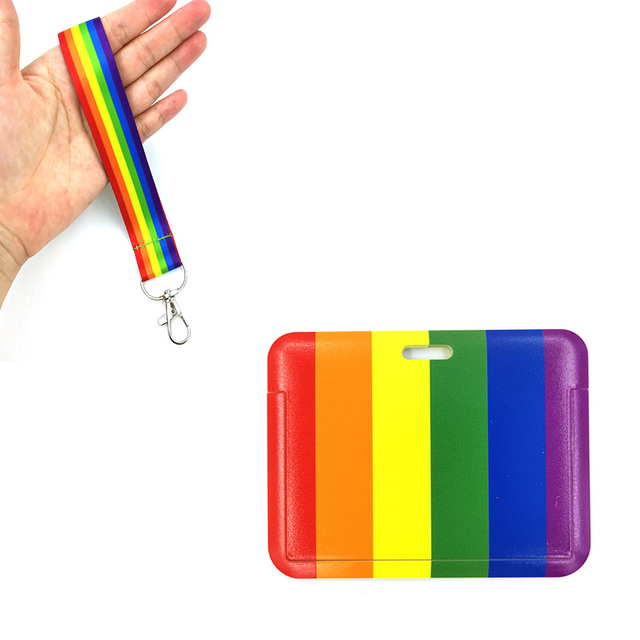 Futerał na kartę kredytową Homoseksualizm tęczy - breloczek na klucze - Wianko - 36