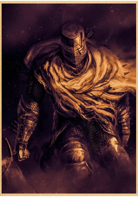 Plakat Dark Souls 3 Retro HD - klasyczna gra, malarstwo i kaligrafia, dekoracja pokoju dziecięcego - Wianko - 34