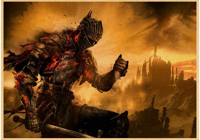 Plakat Dark Souls 3 Retro HD - klasyczna gra, malarstwo i kaligrafia, dekoracja pokoju dziecięcego - Wianko - 21