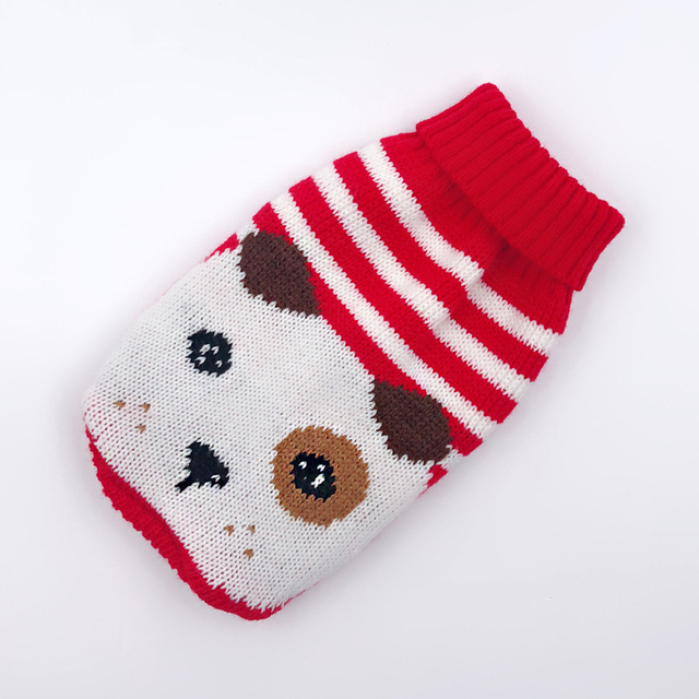 Sweter dla psa zimowe ubranie Boże Narodzenie, dzianina dla małych i średnich psów, motyw kot, przebranie dla szczeniaka Chihuahua buldogi - Wianko - 19