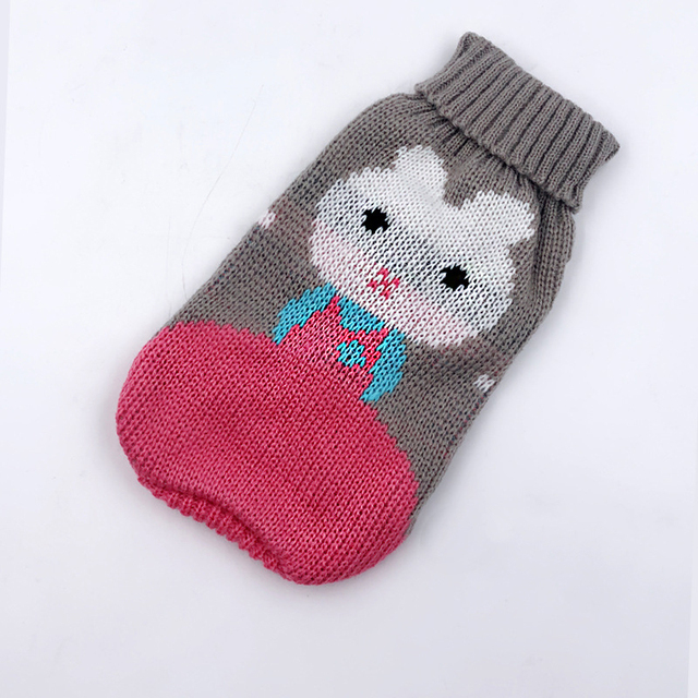 Sweter dla psa zimowe ubranie Boże Narodzenie, dzianina dla małych i średnich psów, motyw kot, przebranie dla szczeniaka Chihuahua buldogi - Wianko - 14
