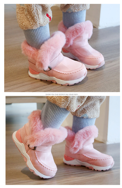 Dziecięce buty zimowe MudiPanda - trampki dla dziewczynek oraz aksamitne ciepłe buty dla chłopców, wiek 3-14 lat - Wianko - 25
