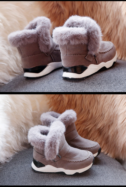Dziecięce buty zimowe MudiPanda - trampki dla dziewczynek oraz aksamitne ciepłe buty dla chłopców, wiek 3-14 lat - Wianko - 16