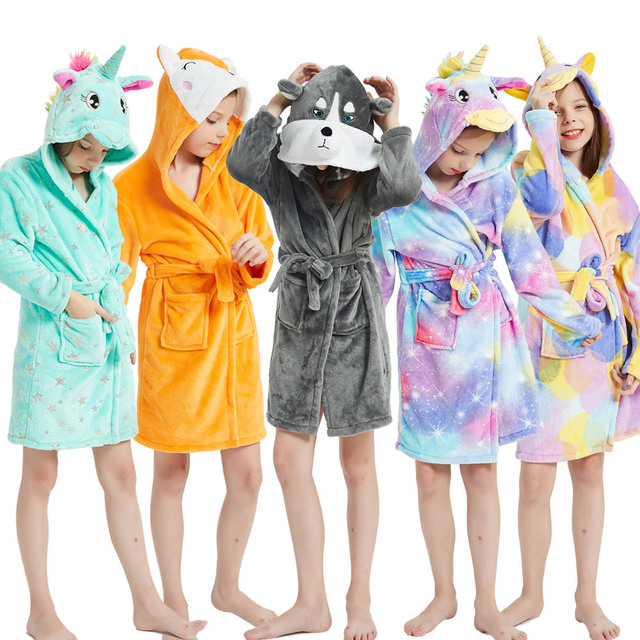 Ręcznik szlafrok dla dziewczynek Bebe jednorożec szata dziewczyna piżama Kigurumi - Wianko - 31