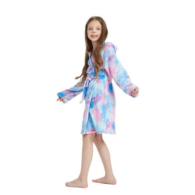Ręcznik szlafrok dla dziewczynek Bebe jednorożec szata dziewczyna piżama Kigurumi - Wianko - 10