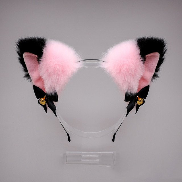 Halloweenowe kotki uszy Cosplay z pięknymi muszkami i dzwonkami - dekoracje na głowę na imprezy w stylu kotów na Halloween 2021 - nowość - Wianko - 10