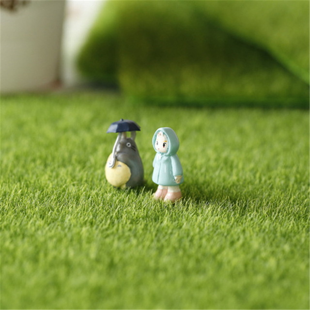 Sztuczny trawnik - Zielona dekoracja zewnętrzna mikro bajki - Sztuczne rośliny - Fałszywy mech trawnik dekoracyjny - 30cm * 30cm - Wianko - 4