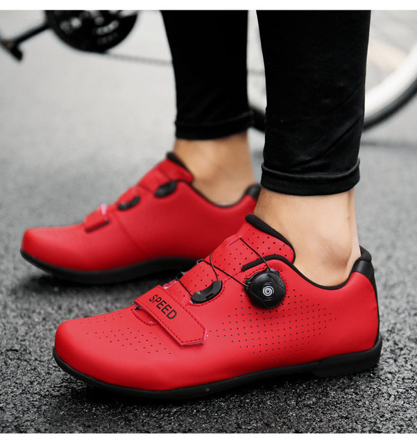 Tanie męskie buty rowerowe - odkryte MTB szosowe trampki, antypoślizgowe obuwie wyścigowe, zielone, profesjonalne - Wianko - 12