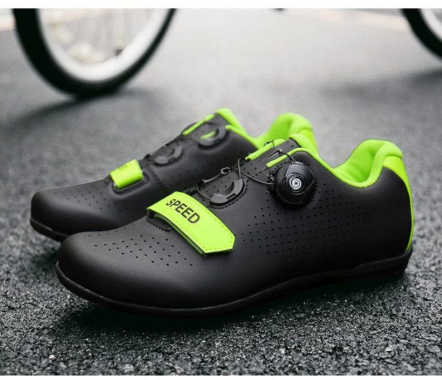 Tanie męskie buty rowerowe - odkryte MTB szosowe trampki, antypoślizgowe obuwie wyścigowe, zielone, profesjonalne - Wianko - 8