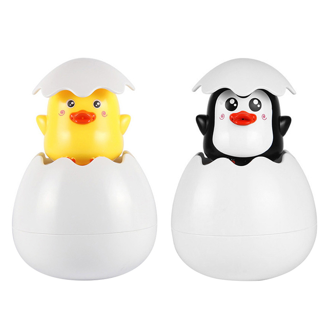 Zabawka kąpielowa - Rozpryskiwacz jajko Pingwin/Kaczka dla niemowląt - Wianko - 9