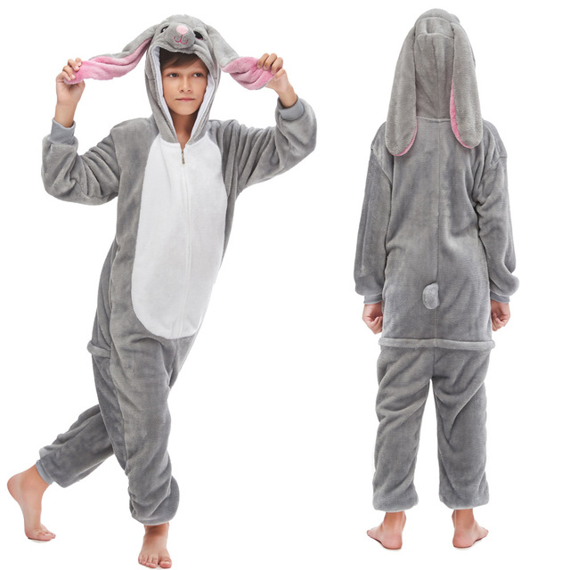 Dinozaur Kigurumi piżama flanelowa dla dzieci - śpioszki jednoczęściowe chłopcy dziewczęta - Wianko - 18