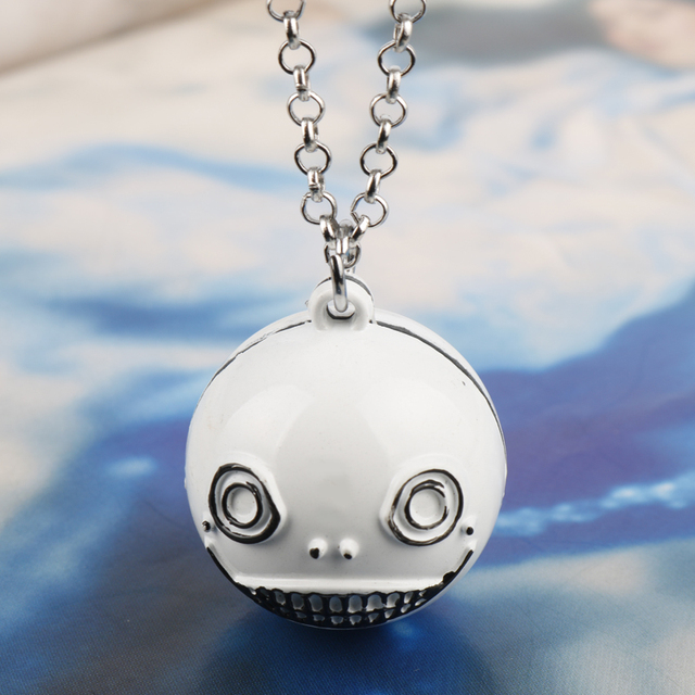 Naszyjnik Dongsheng NieR Automata 2B Emil No2 - łańcuszek z wisiorkiem 3D Ball Robot - Wianko - 6