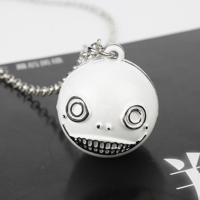 Naszyjnik Dongsheng NieR Automata 2B Emil No2 - łańcuszek z wisiorkiem 3D Ball Robot - Wianko - 5