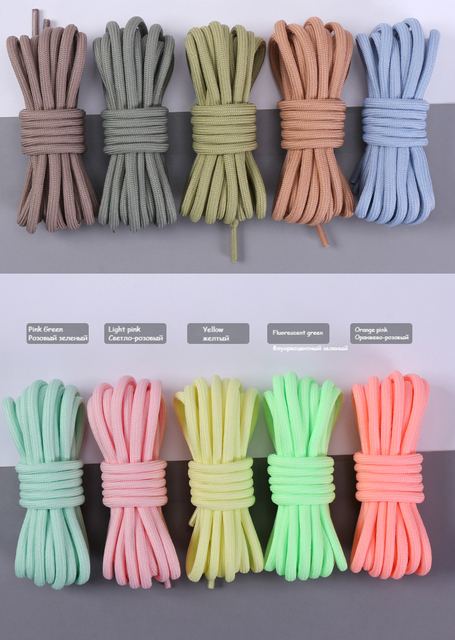 Nowe okrągłe sznurowadła klasyczne do Yezy 350 700 butów sportowych - 20 kolorów - Wianko - 4