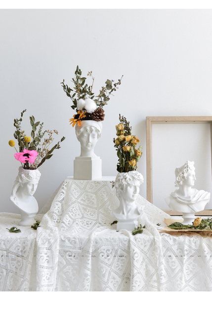 Kreatywny wazon David - bogini artystyczna, rzeźba ludzka, kompozycja kwiatowa - ozdoba do dekoracji domu - Wianko - 7