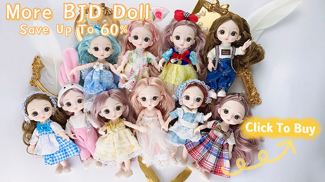 Nowa lalka dziewczynka 16 cm BJD Mini 13 ruchomych stawów z pięknymi ubraniami - prezent dla modne lalki 1/12 - Wianko - 1