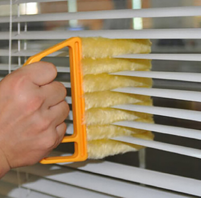 Praktyczna szczotka do czyszczenia okien z mikrofibry, klimatyzator, miotełka do czyszczenia migawki, żaluzje weneckie - Wianko - 3