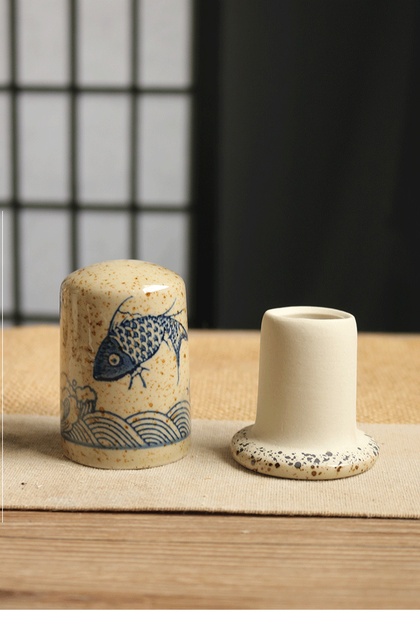 Japońskie ceramiczne pudełko na wykałaczki w stylu retro – luksusowe i spersonalizowane, idealne do domu i hotelu - Wianko - 6