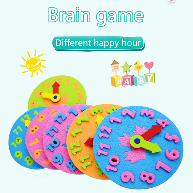 Zegar cyfrowy kolorowe zabawki edukacyjne Eva - nauka kalendarza, czasu, matematyki - Montessori dla dzieci - Wianko - 2