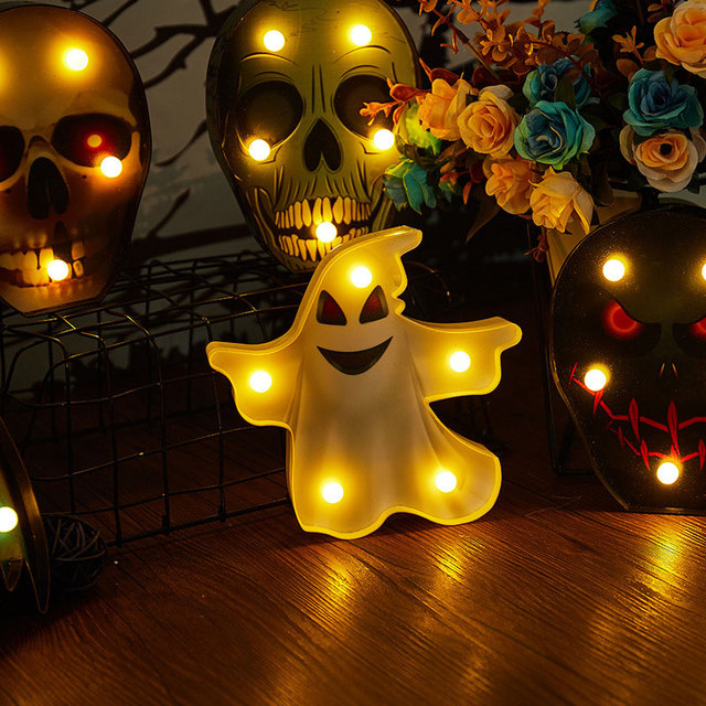 Lampka nocna LED Dynia Horror duch Halloween Bat - dekoracyjne światło pająka na przyjęcia i wakacje - Wianko - 5