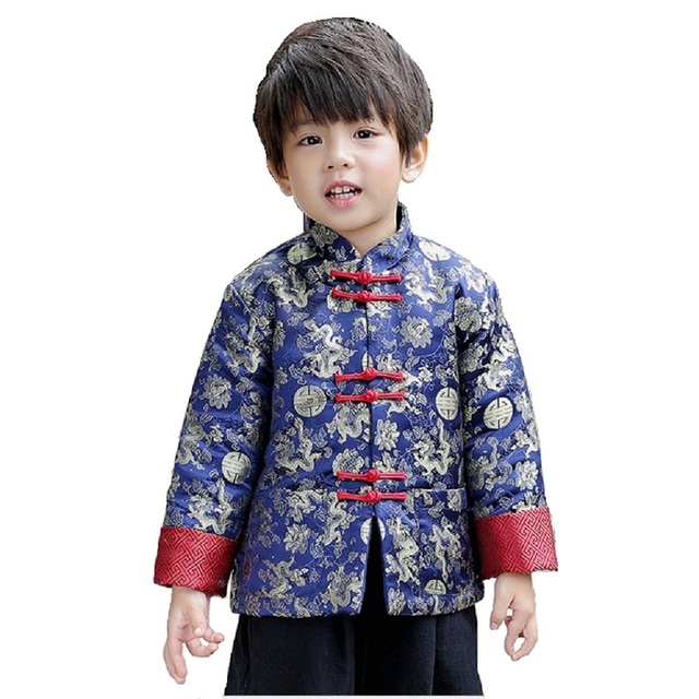 Płaszcz dziecięcy chłopięcy w stylu chińskiego festiwalu wiosennego - Wianko - 3