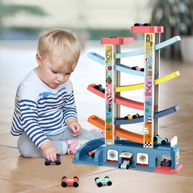 Samochód Szybownictwo Slot - Zestaw Zabawek na Tor Slide Board z Tarciem - Model Wyścigowy dla Dzieci - Wianko - 1