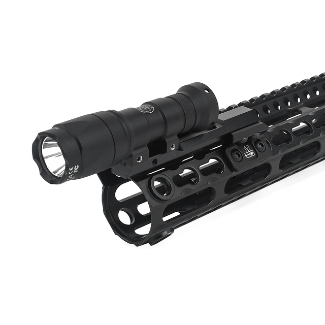 Adaptacyjny zaczep na lampę Airsoft Rifle Surefir M300 M600 - podstawa railsów Thorntail M-LOK Keymod Picatinny - Wianko - 8