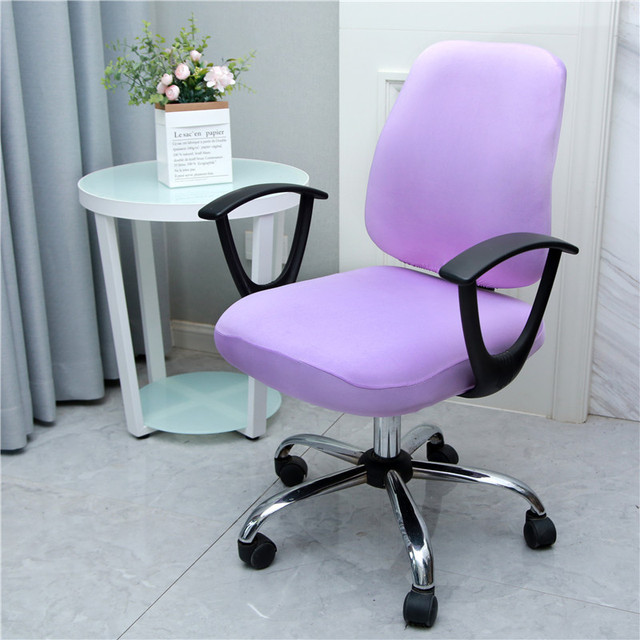 Pokrowiec na krzesło biurowe zdejmowany + oparcie obrotowe, elastyczny, anti-dirty - Wianko - 14