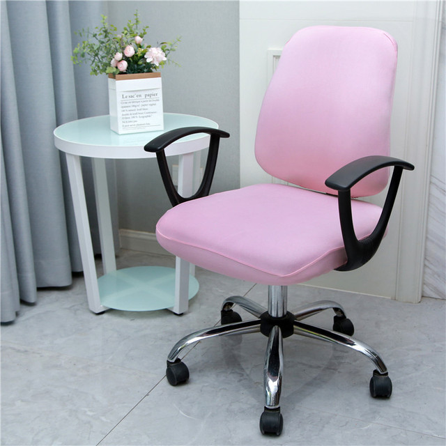 Pokrowiec na krzesło biurowe zdejmowany + oparcie obrotowe, elastyczny, anti-dirty - Wianko - 13