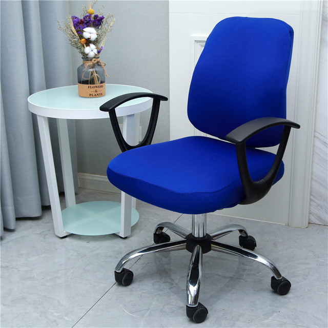 Pokrowiec na krzesło biurowe zdejmowany + oparcie obrotowe, elastyczny, anti-dirty - Wianko - 10