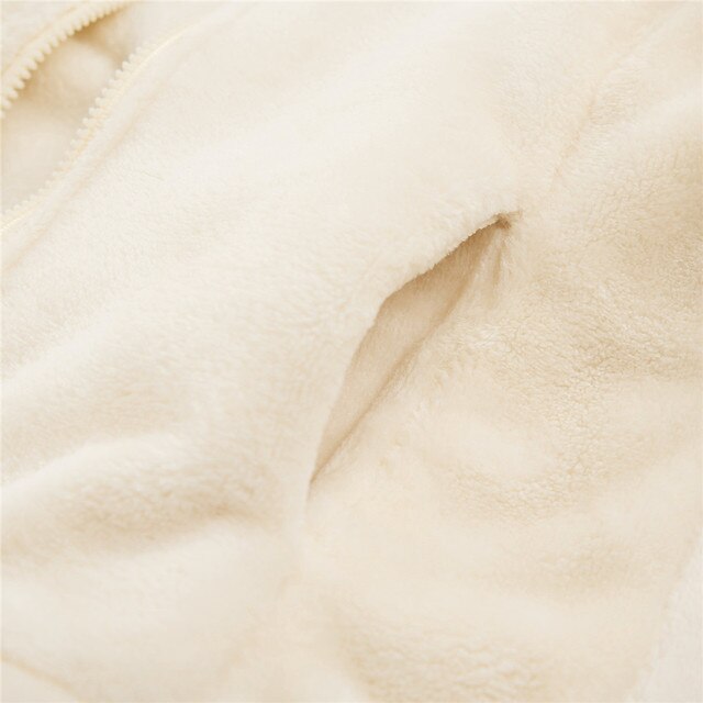 Dziecięcy płaszcz polarowy pluszowy, idealny na jesień i zimę, dla chłopca, 18M-6Y, w jednolitym kolorze, 2021 - Wianko - 15