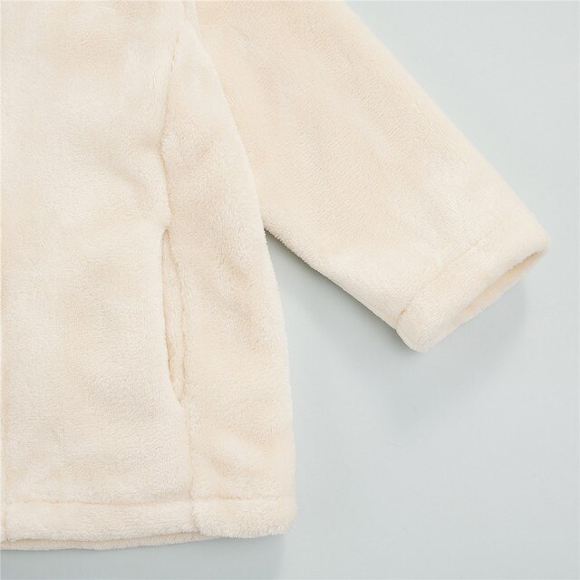 Dziecięcy płaszcz polarowy pluszowy, idealny na jesień i zimę, dla chłopca, 18M-6Y, w jednolitym kolorze, 2021 - Wianko - 14