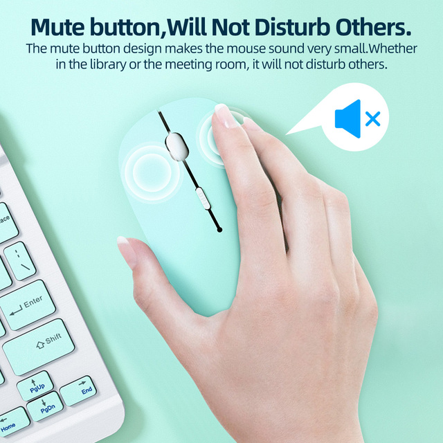 Mini mysz ergonomiczna bezprzewodowa Bluetooth z 3 poziomami DPI - Wianko - 5