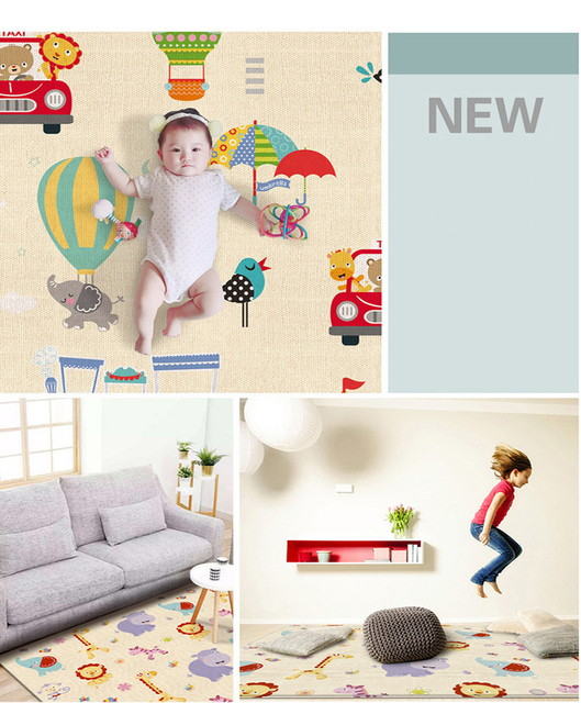 Podkładka Xpe do puzzli edukacyjnych i zabawy dla dzieci - składany dywan, mata, wspinaczka, gry, zabawki dla niemowląt - Wianko - 2