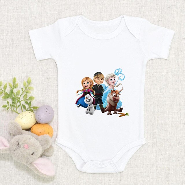 Letni kombinezon mrożony dla chłopca w stylu malucha, biały z grafiką dla dzieci, okrągły dekolt, Twin odzież dla niemowląt - Wianko - 7