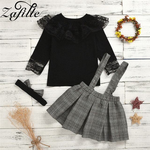 Zestaw odzieży dla dziewczynek - ZAFILLE ubrania dla niemowląt: top + kombinezony z krawatem dla chłopca i dziewczynki - Wianko - 12